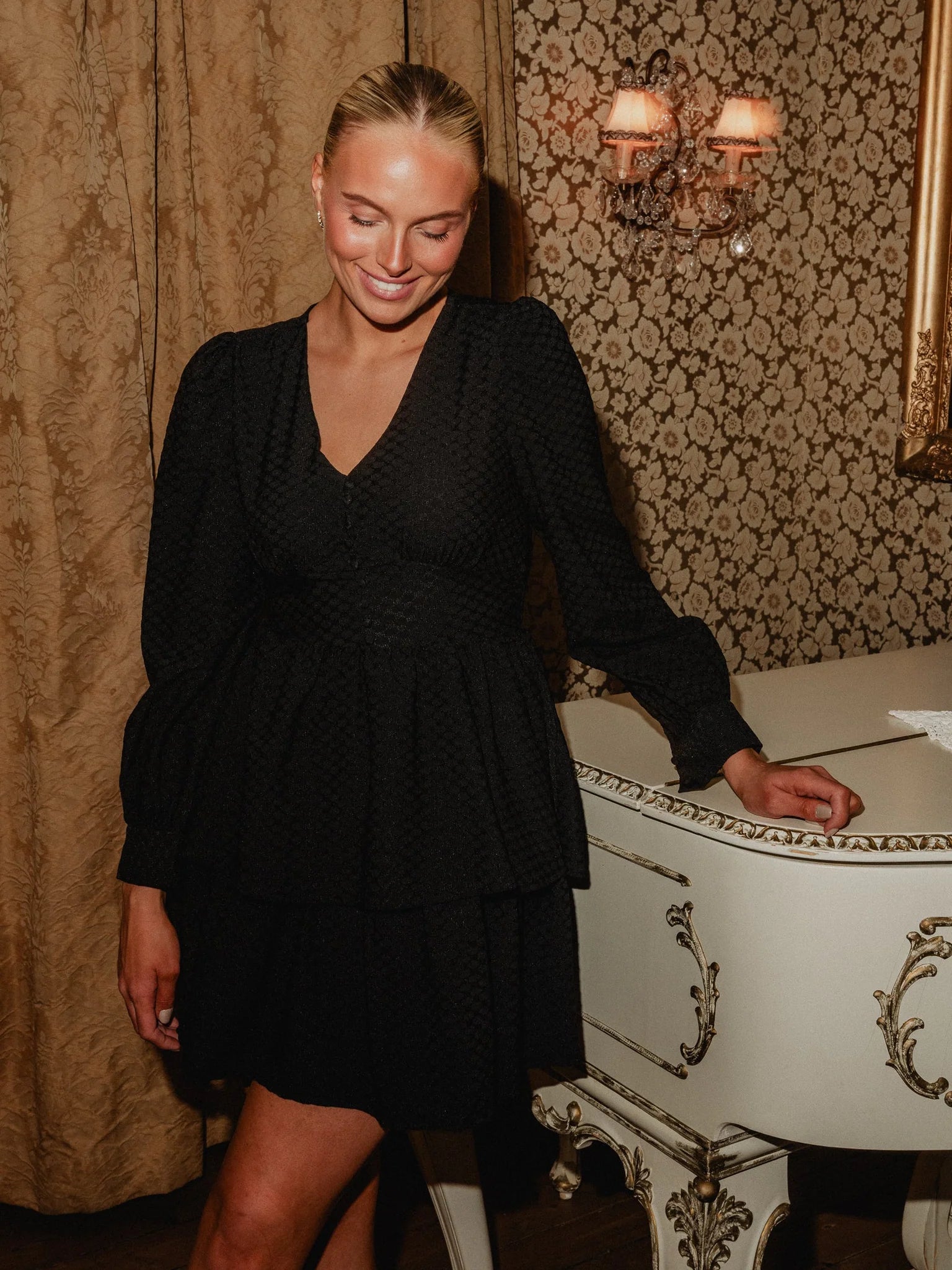 VMAUGUSTA Short Dress - Black