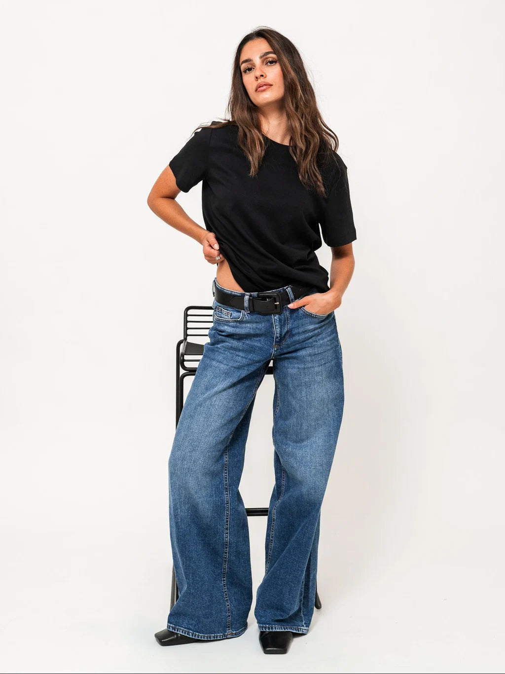 VMSANDIE-STRETCH Jeans - Medium Blue Denim