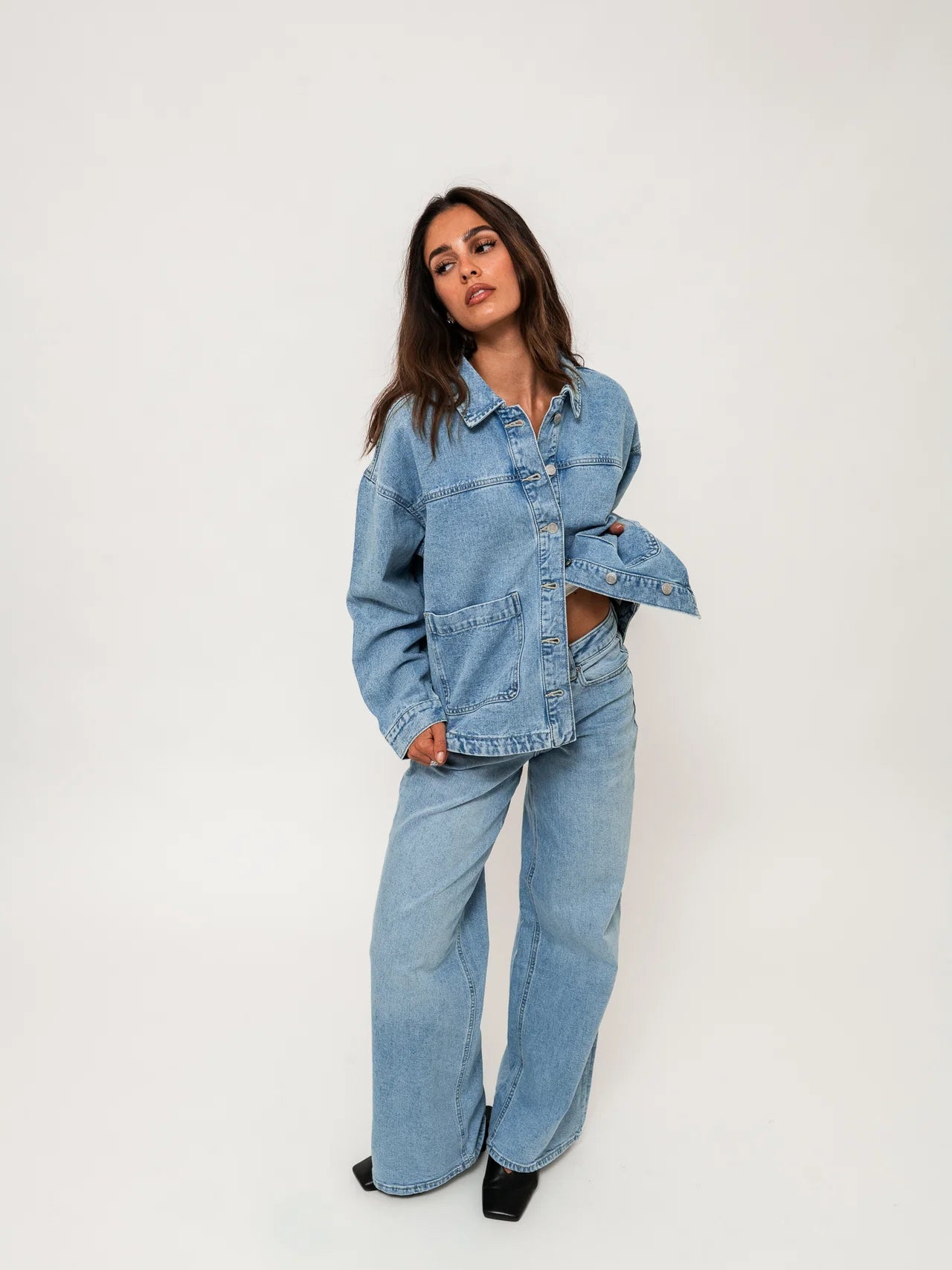 VMSANDIE-STRETCH Jeans - Light Blue Denim