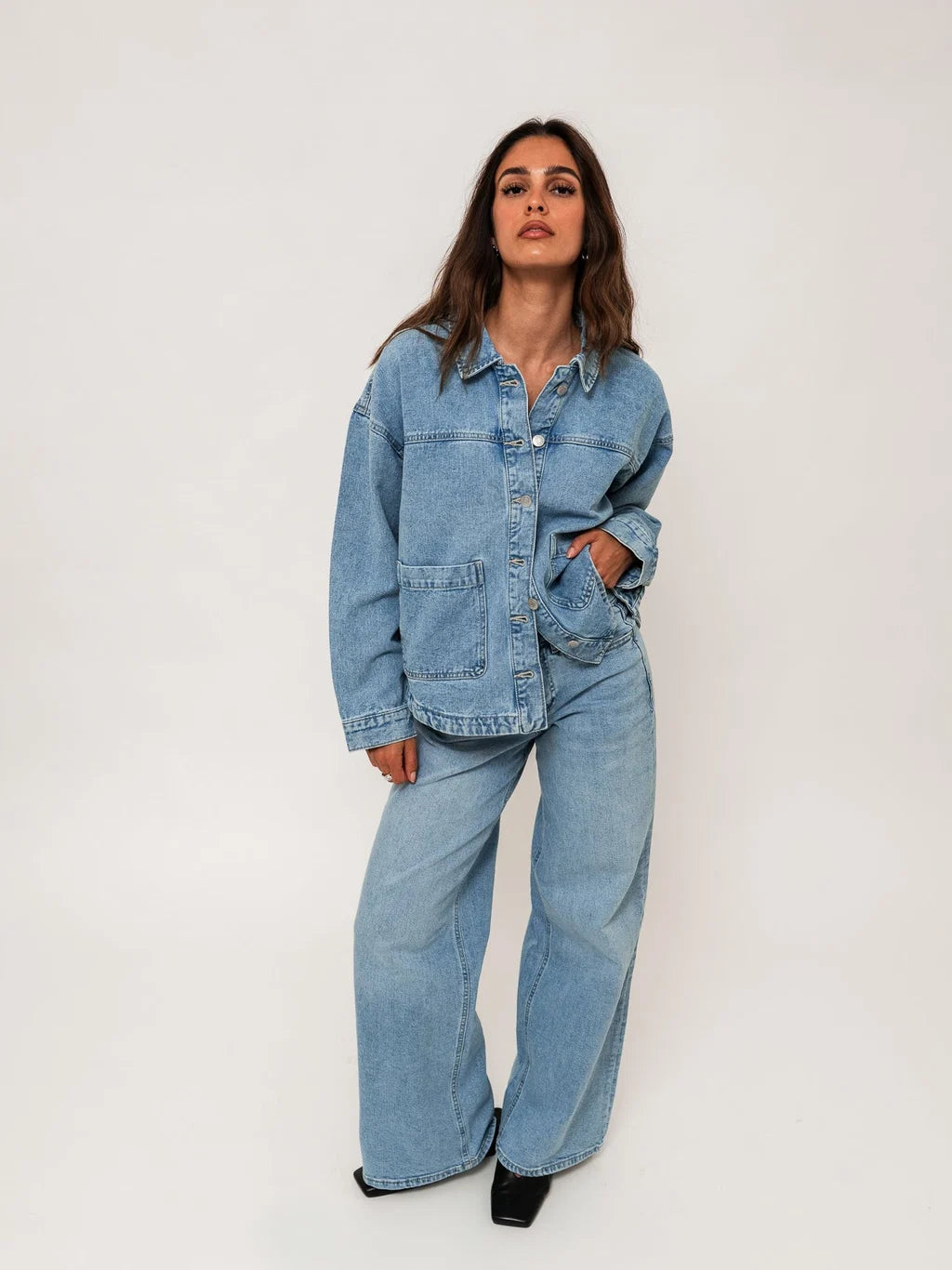 VMSANDIE-STRETCH Jeans - Light Blue Denim