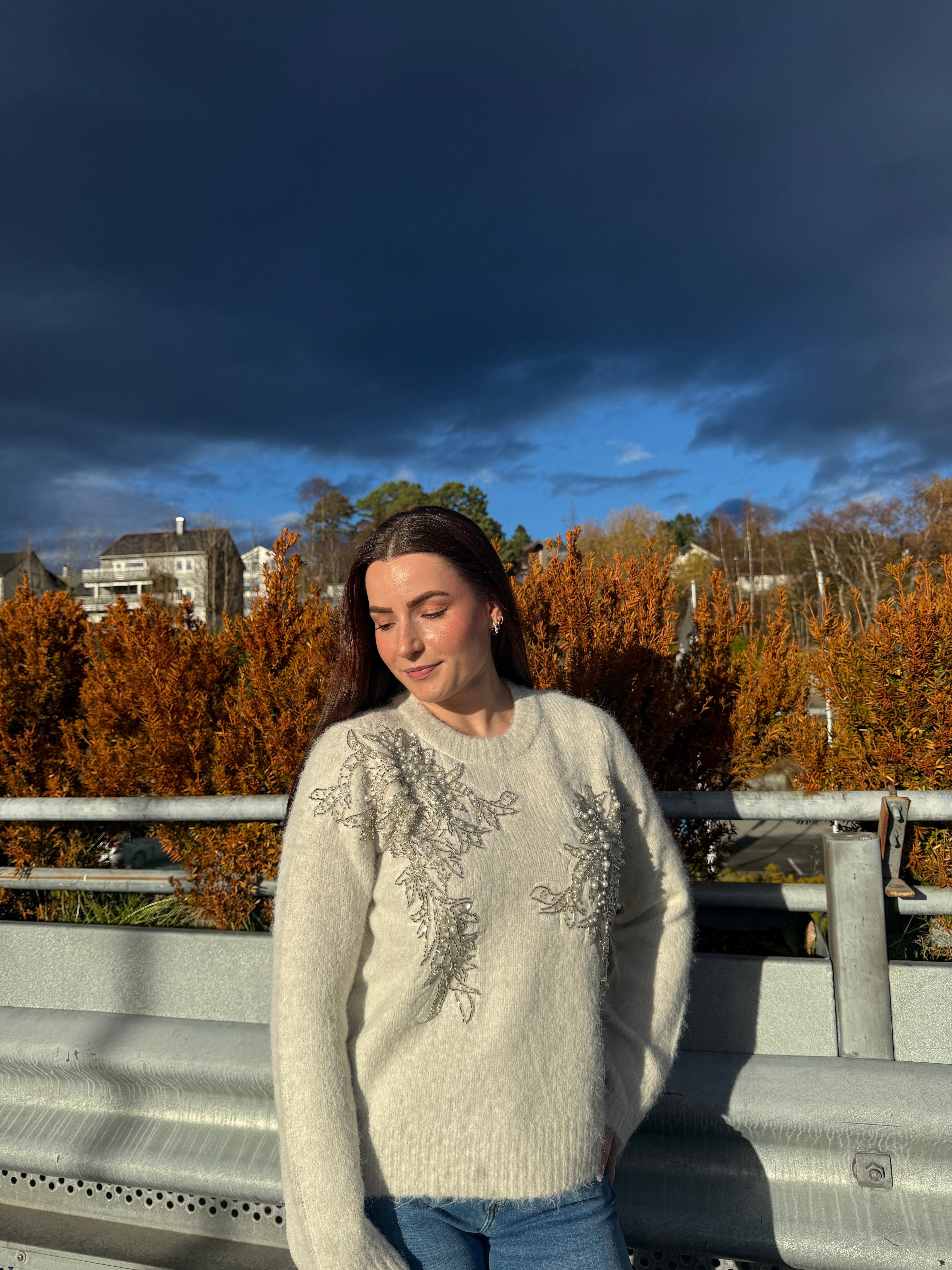 OBJMELEA Pullover - Birch