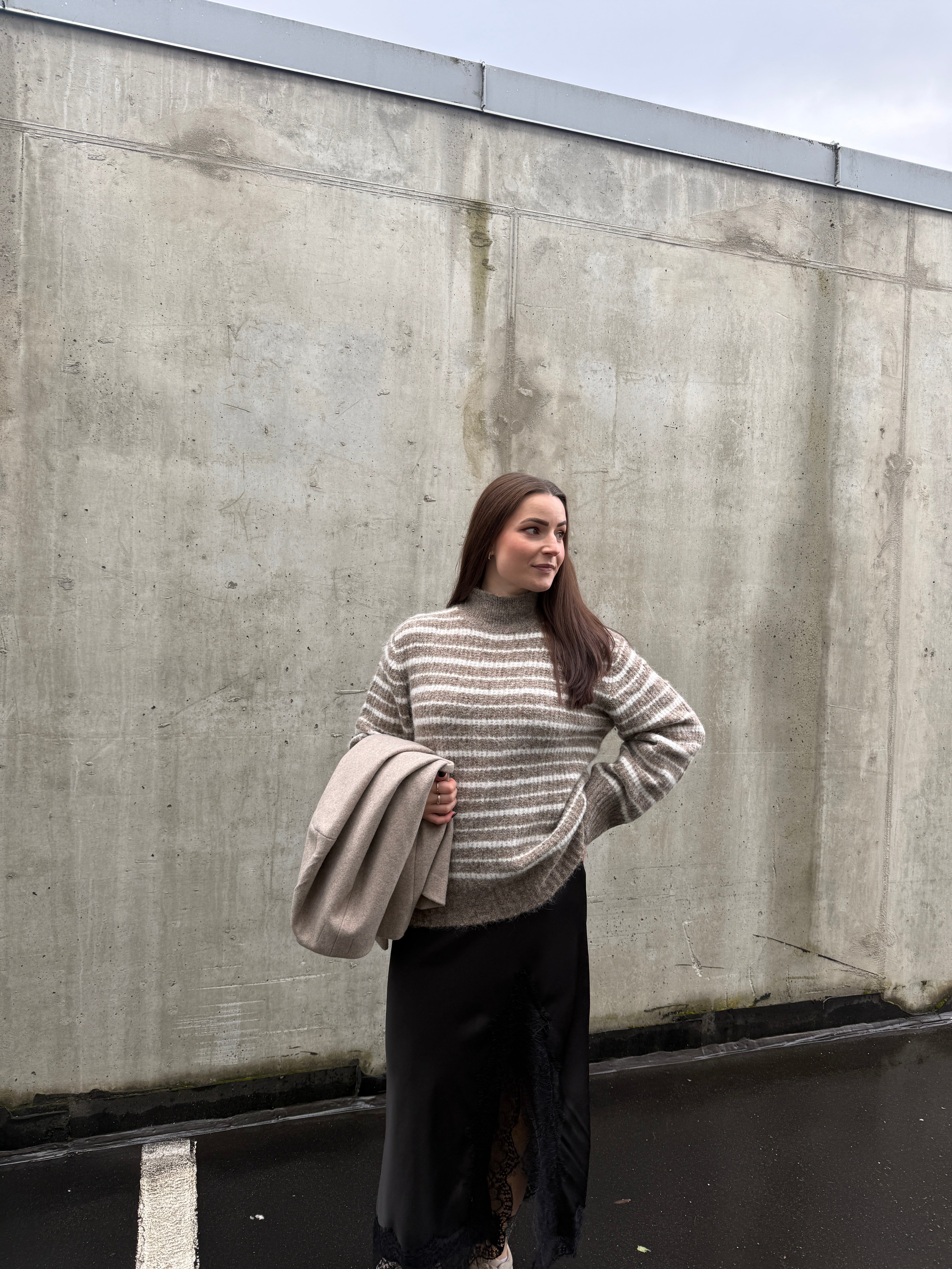 VIMEJA Knitted Top - Natural Melange