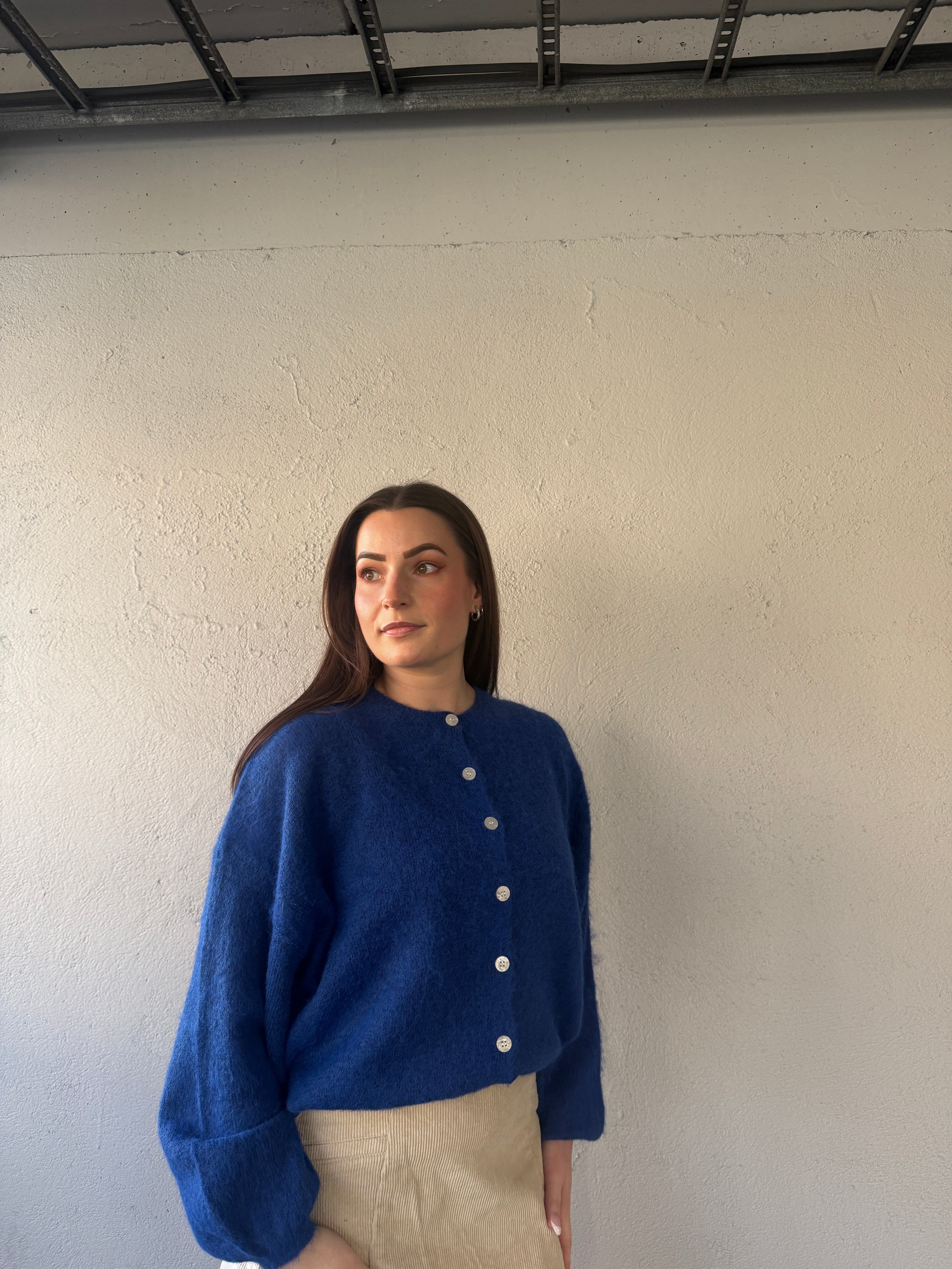 PCALLIE Knitted Cardigan - Bluing