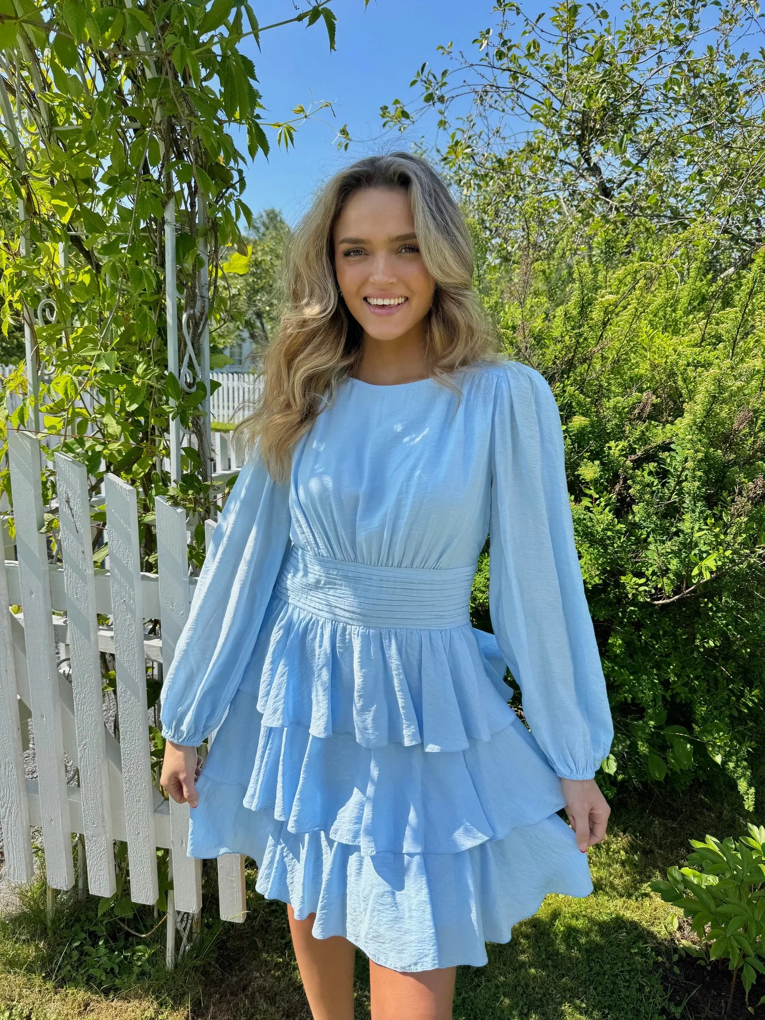 VMLISE Short Dress - Cashmere Blue