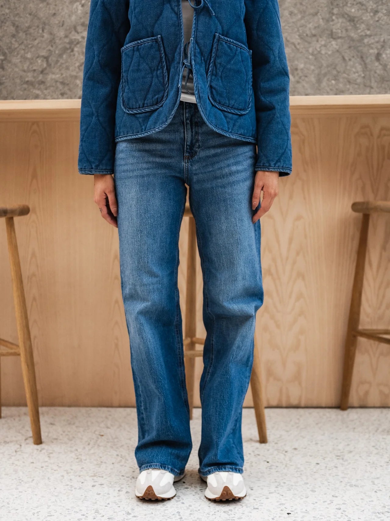 VMTESSA Wide Jeans - Medium Blue Denim
