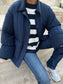 AWSISSY Quilted Jacket - Navy Blazer