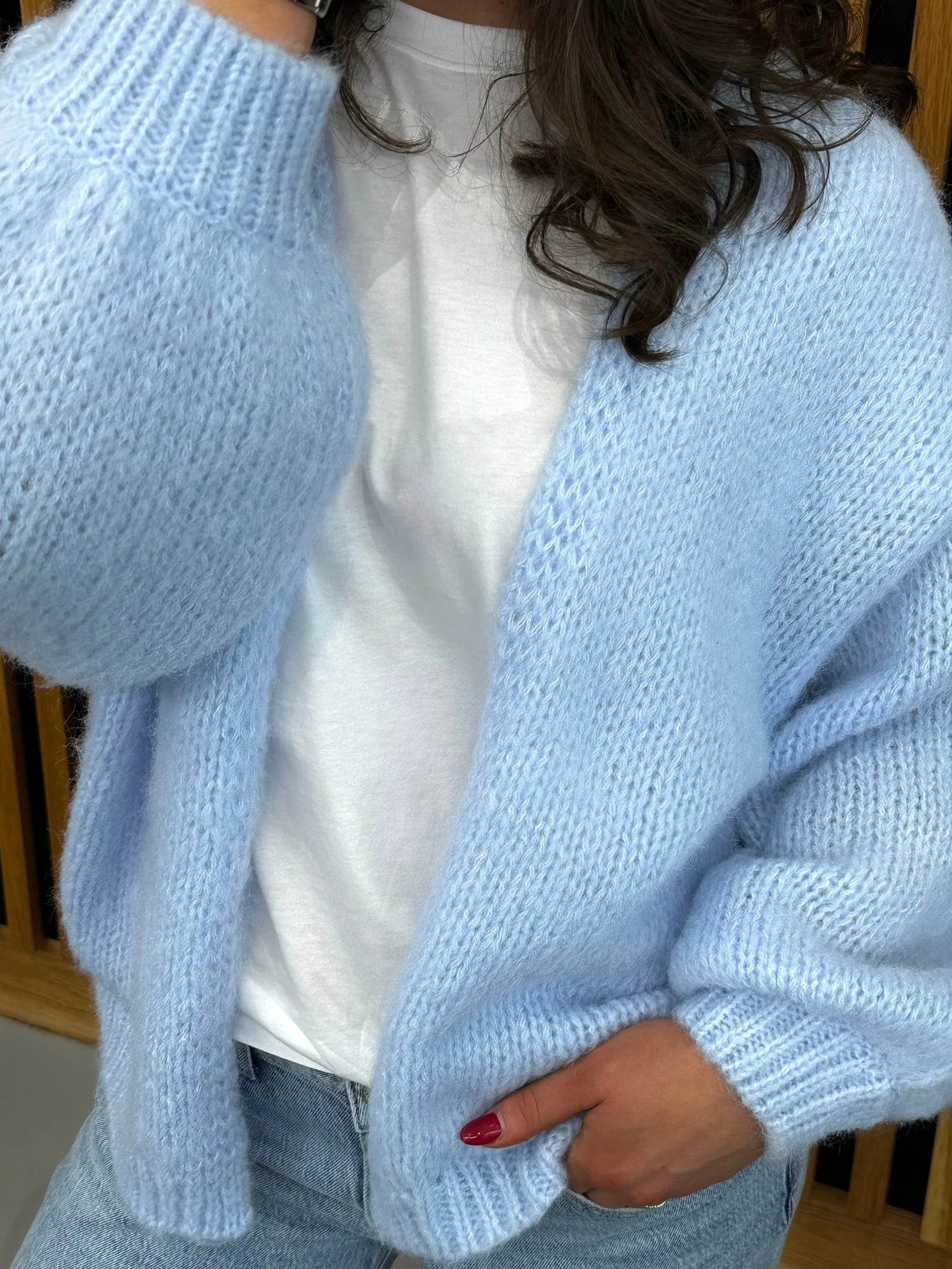 VMMAYBE Knit Cardigan - Cashmere Blue