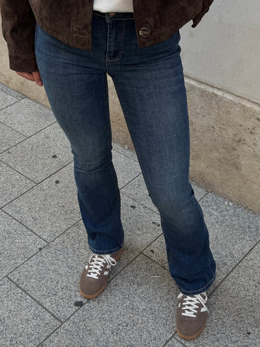 VMFLASH Flared Jeans - Dark Blue Denim
