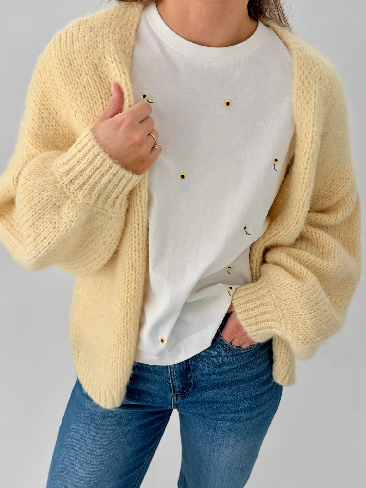 VMMAYBE Knit Cardigan - Flan