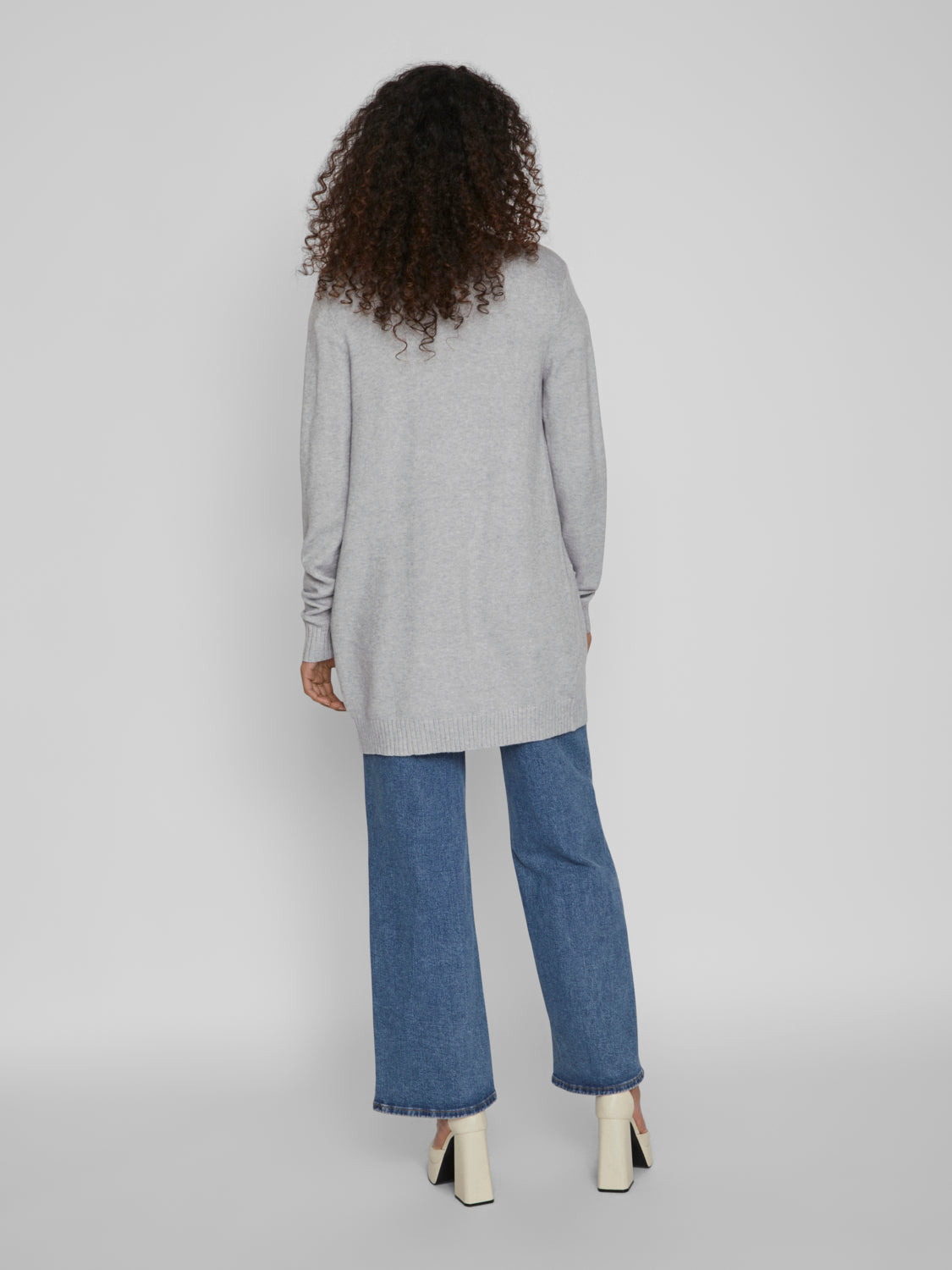 VIRIL Cardigan - Light Grey Melange
