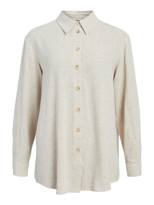 OBJSANNE Shirts - Sandshell
