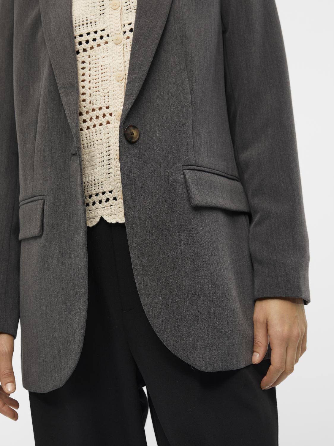 OBJSIGRID Blazer - Medium Grey Melange