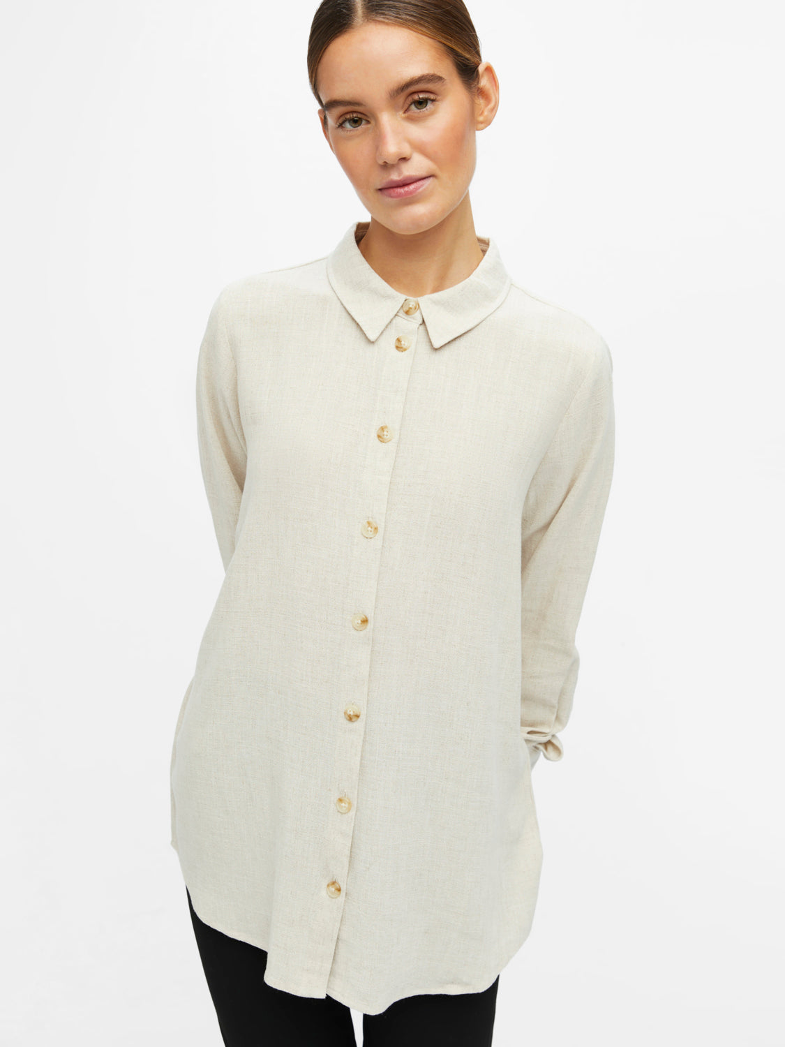 OBJSANNE Shirts - Sandshell